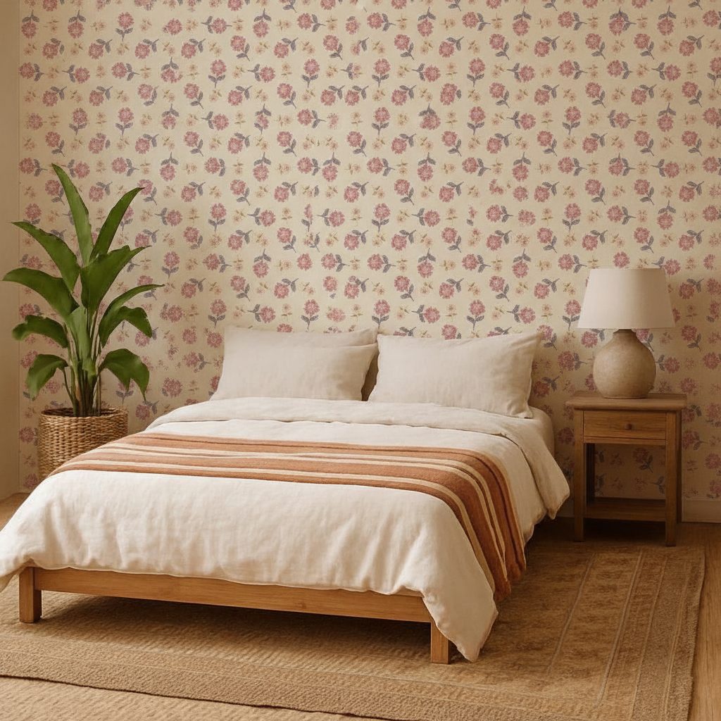 Peonie Rosa Gialle Vintage in ambiente