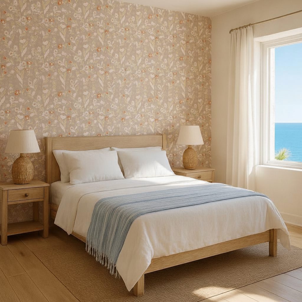 Fiori con Punti Ricamo in a room setting