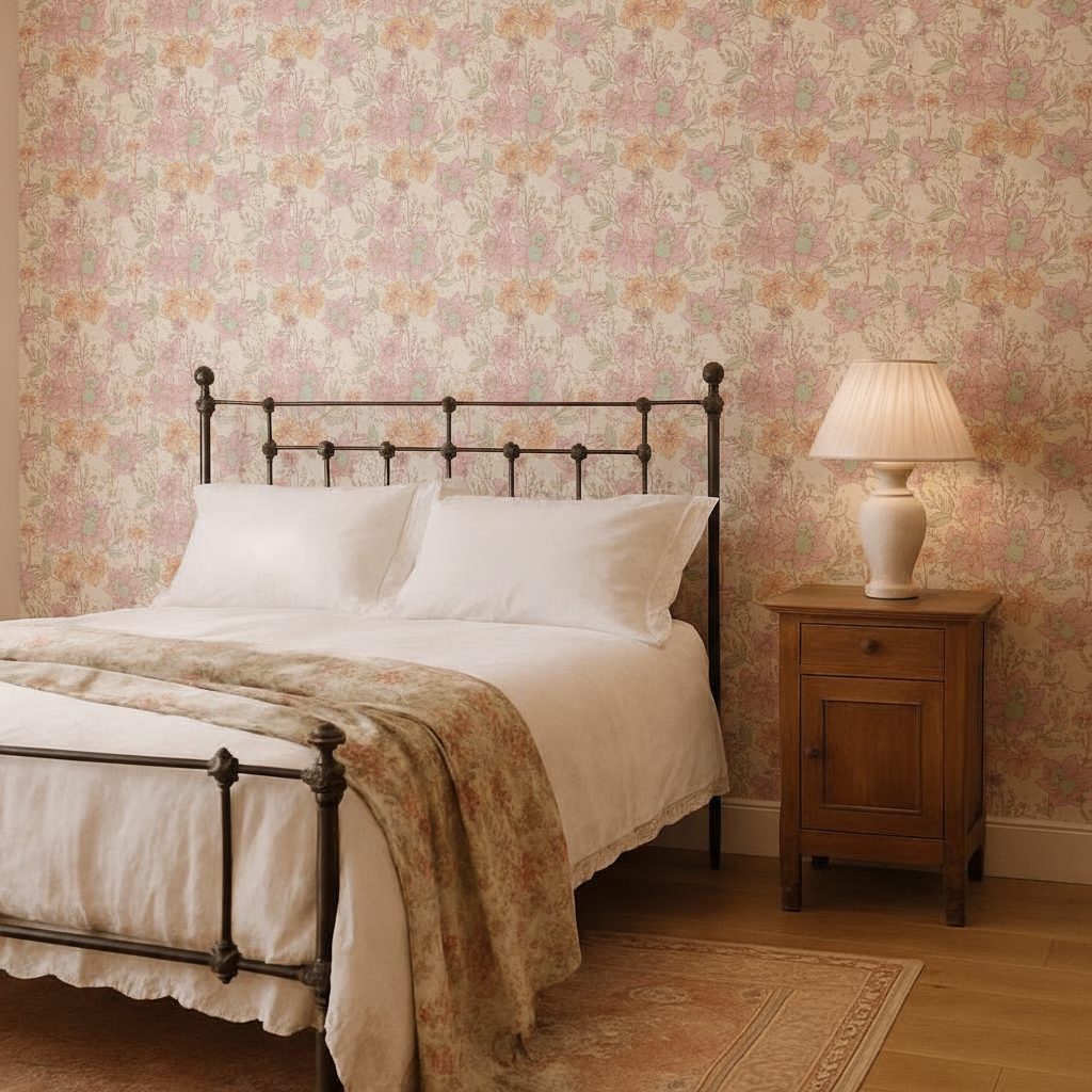 Pattern Floreale Continuo in ambiente