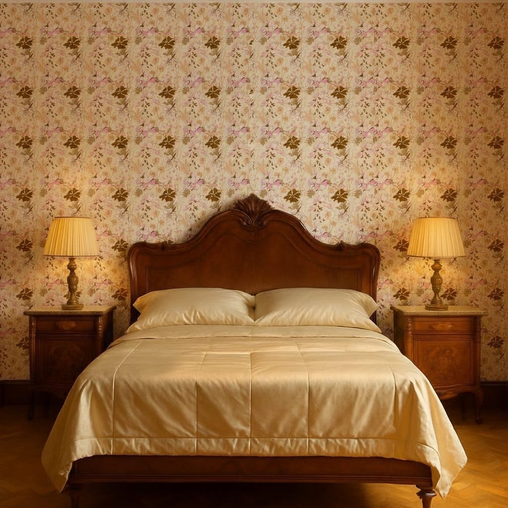 Fiori Delicati Beige Vintage in ambiente