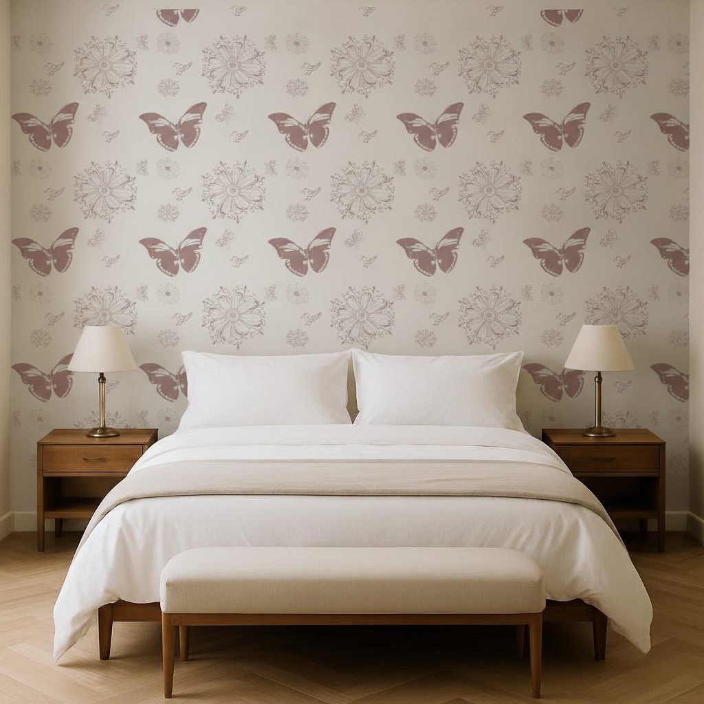 Pattern Floreale Continuo in ambiente