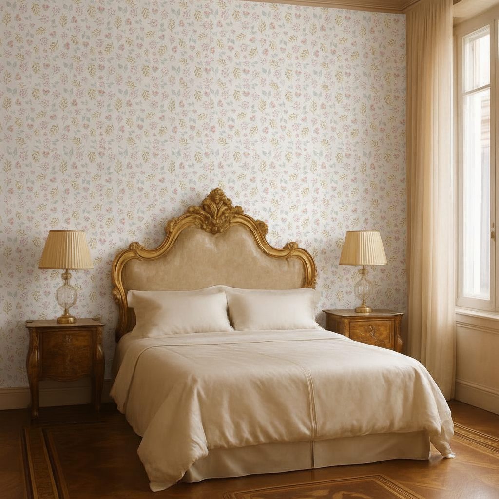 Fiori e Foglie Shabby Chic in ambiente