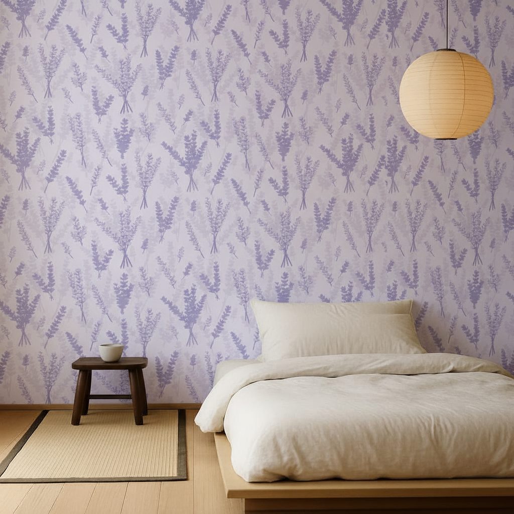 Lavanda su Sfondo Violetto in ambiente