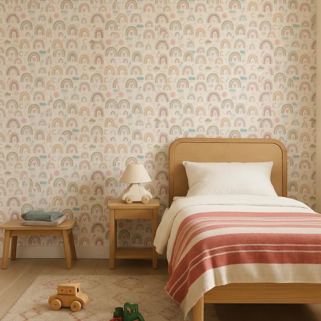 Arcobaleni Stelle Nuvole Magiche in a room setting
