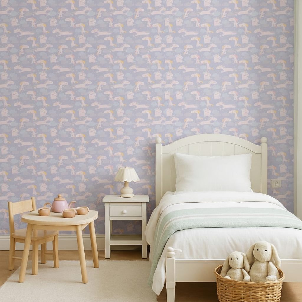 Unicorni Nuvole e Stelle Magiche in a room setting