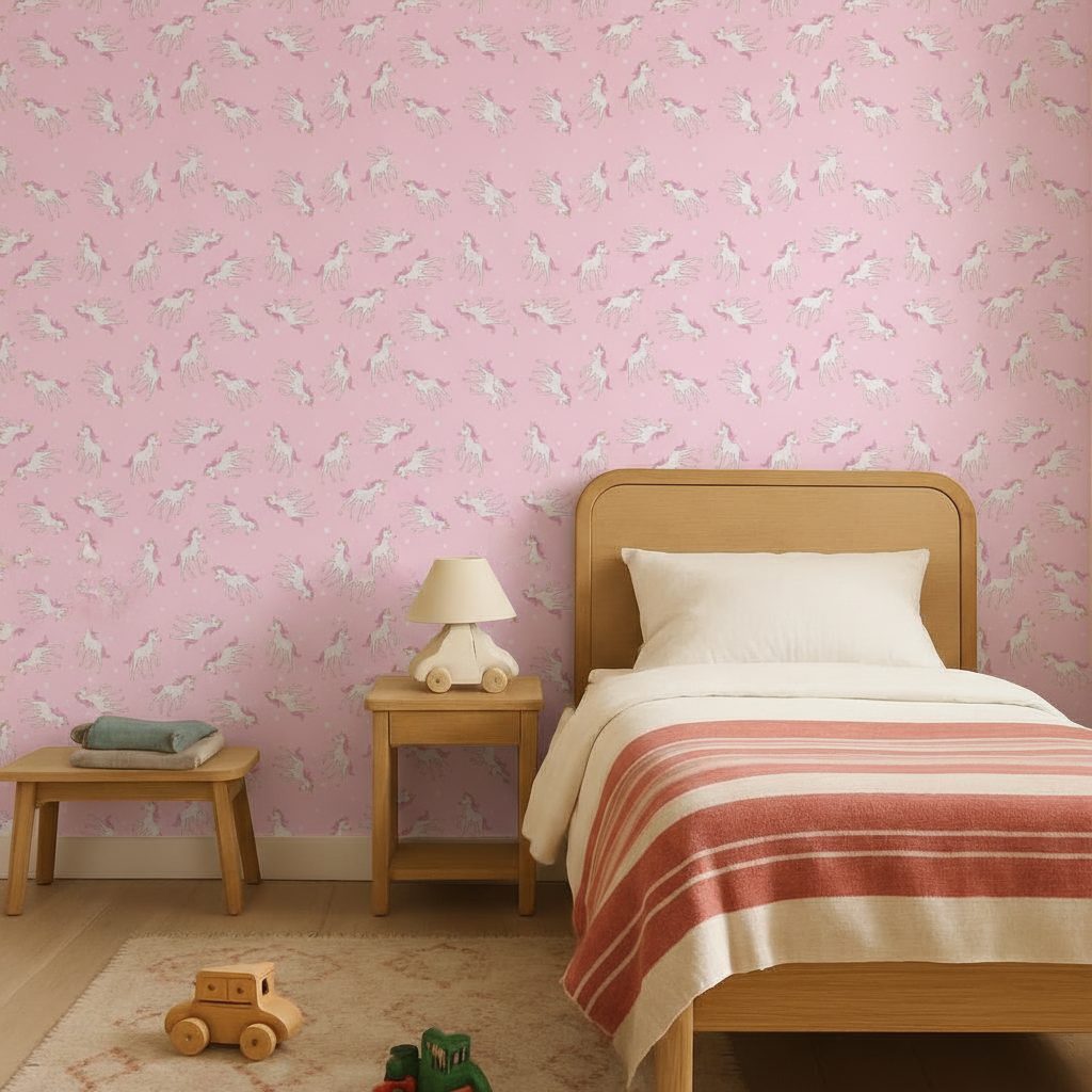 Unicorno Carino Fantasia in a room setting
