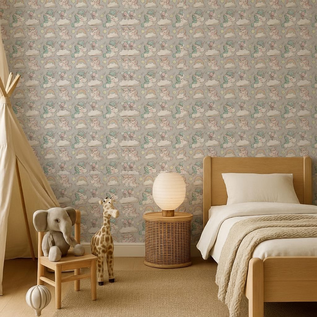 Unicorni Nuvole Arcobaleni Stelline in ambiente