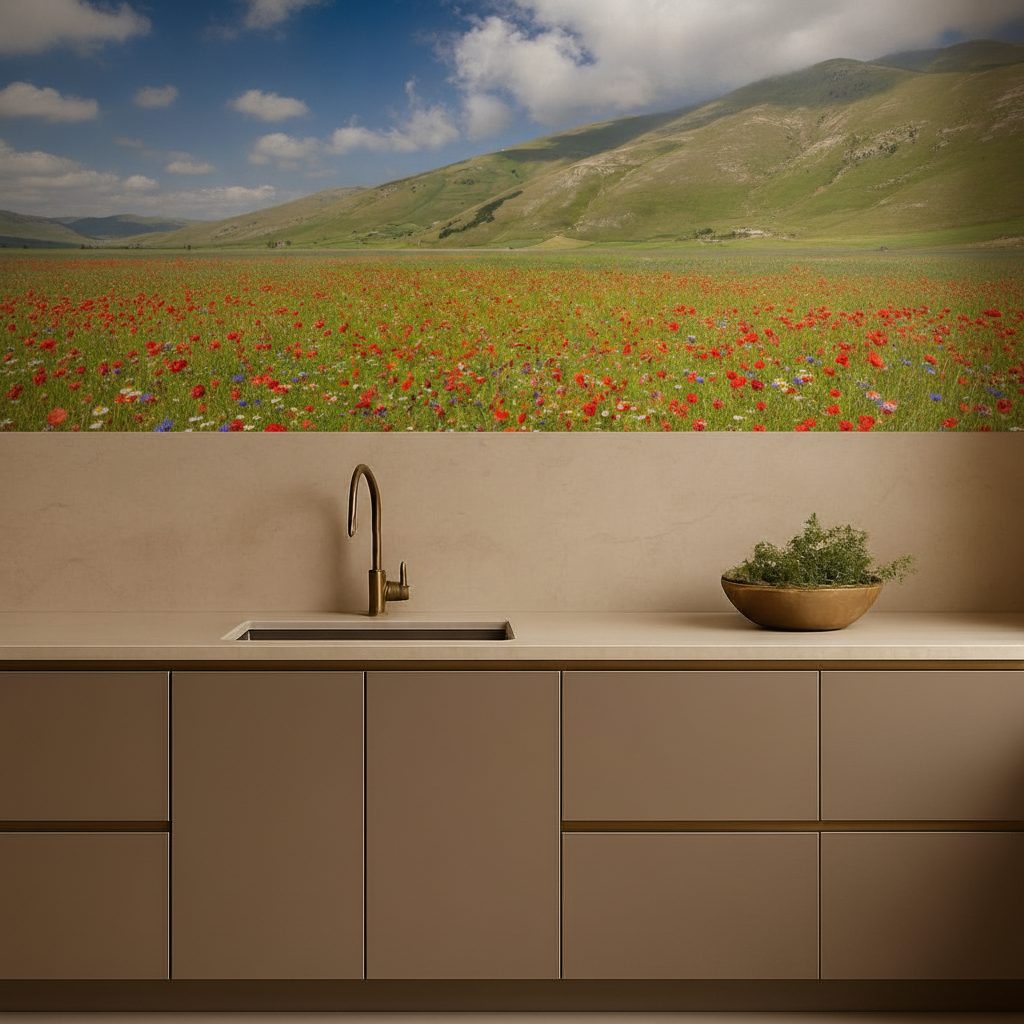 Fioritura Castelluccio di Norcia in ambiente