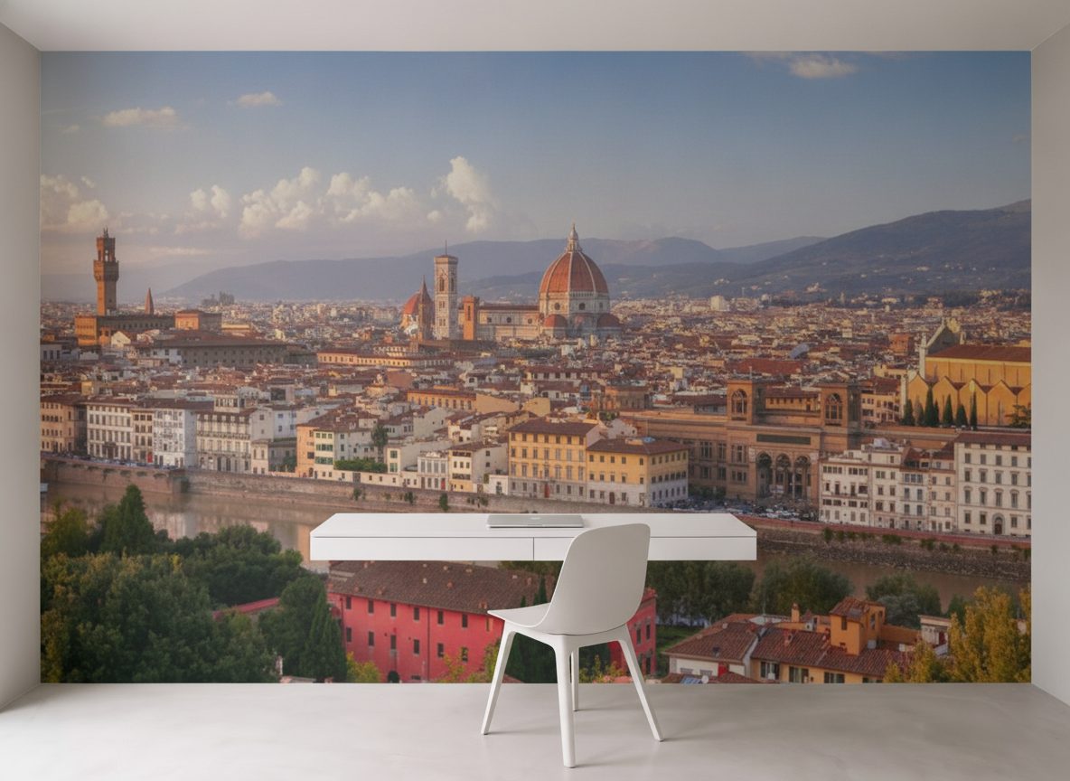 Firenze Panoramica Tramonto Autunnale in ambiente