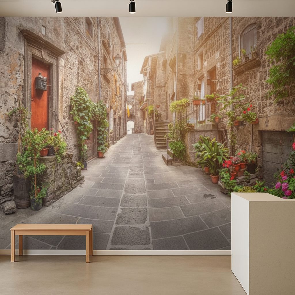Vicolo Storico Città Europea in ambiente