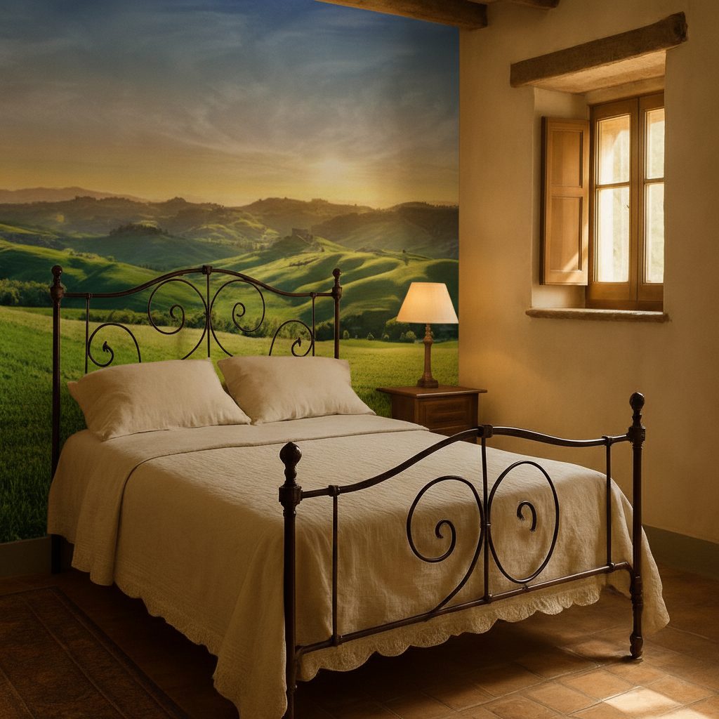 Colline Toscane Tramonto Verde in ambiente