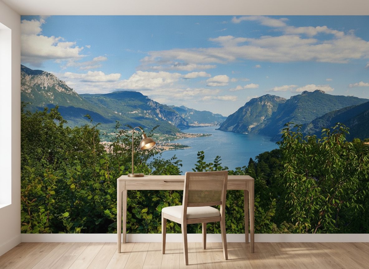 Paesaggio Estivo Lago Como in ambiente