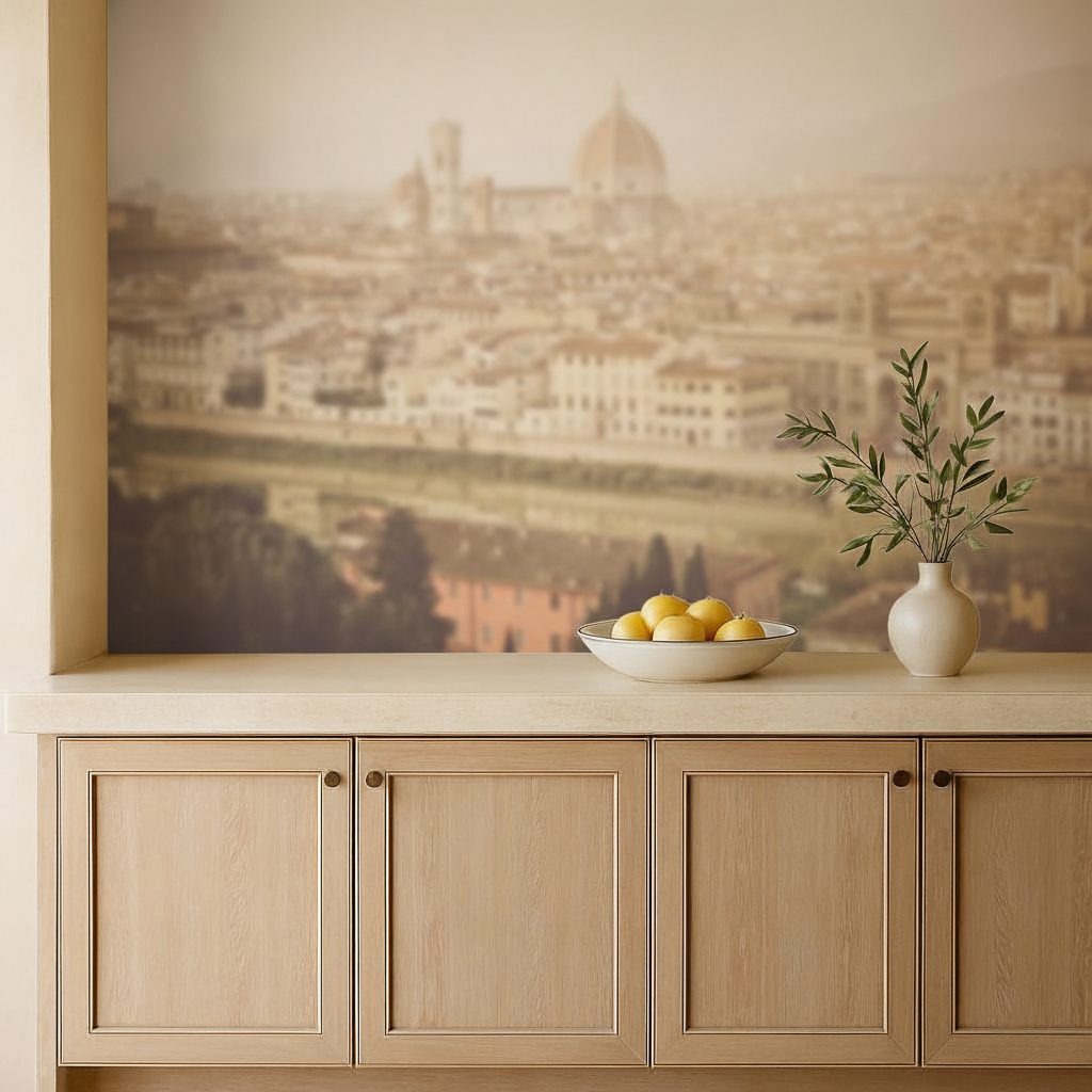 Veduta Firenze Effetto Retro in ambiente
