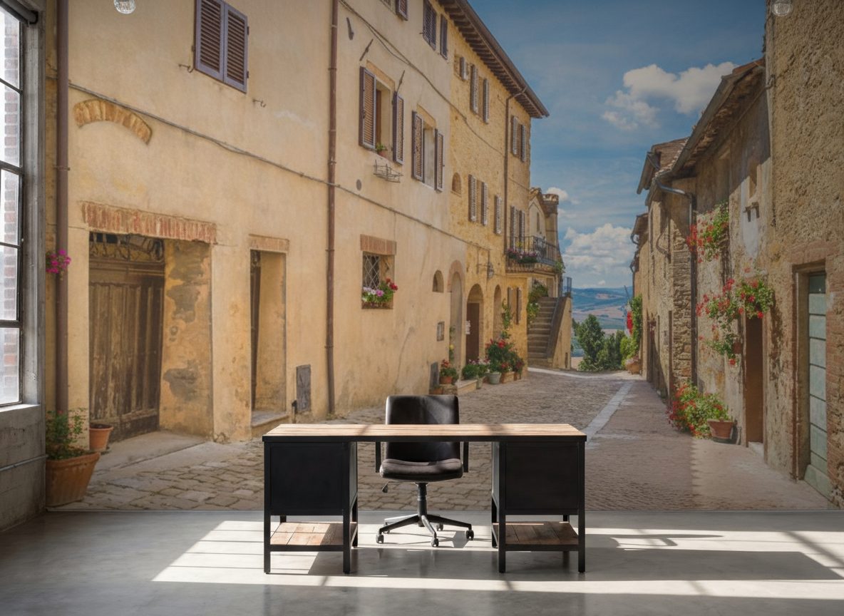 Scorcio Pittoresco Pienza Toscana in ambiente