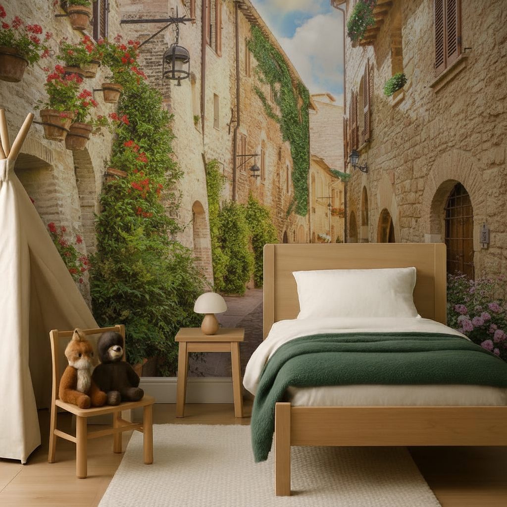 Vecchia Strada Cittadina Italiana in ambiente