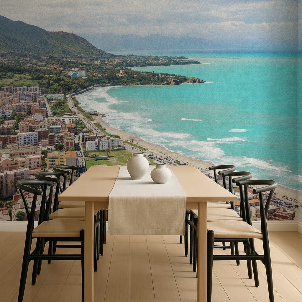 Veduta Aerea Cefalù Sicilia in ambiente