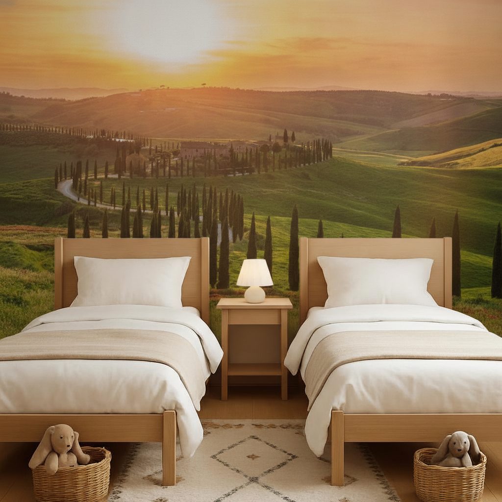 Cipressi Toscana Alba Rurale in ambiente