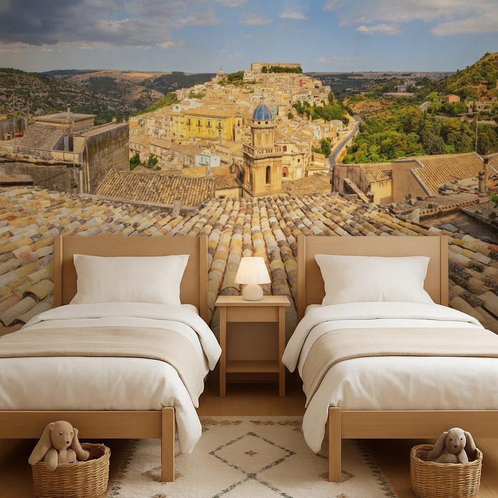 Panorama Villaggio Ragusa Sicilia in ambiente