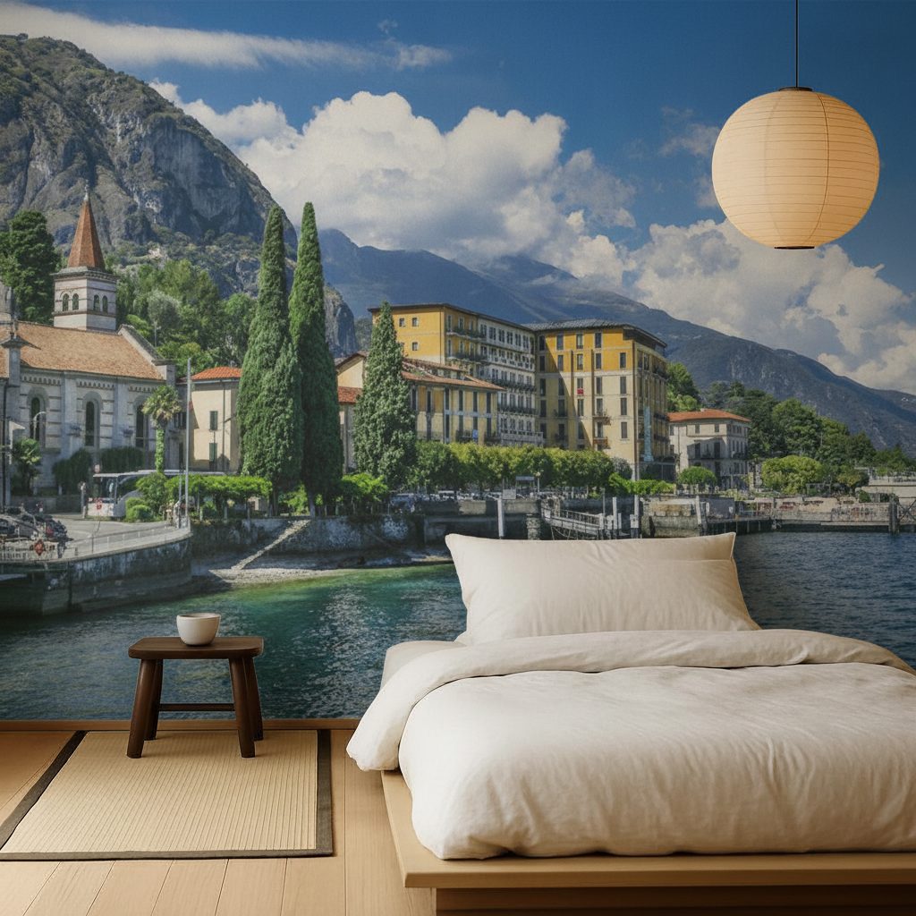 Paesaggi Lago di Como in a room setting