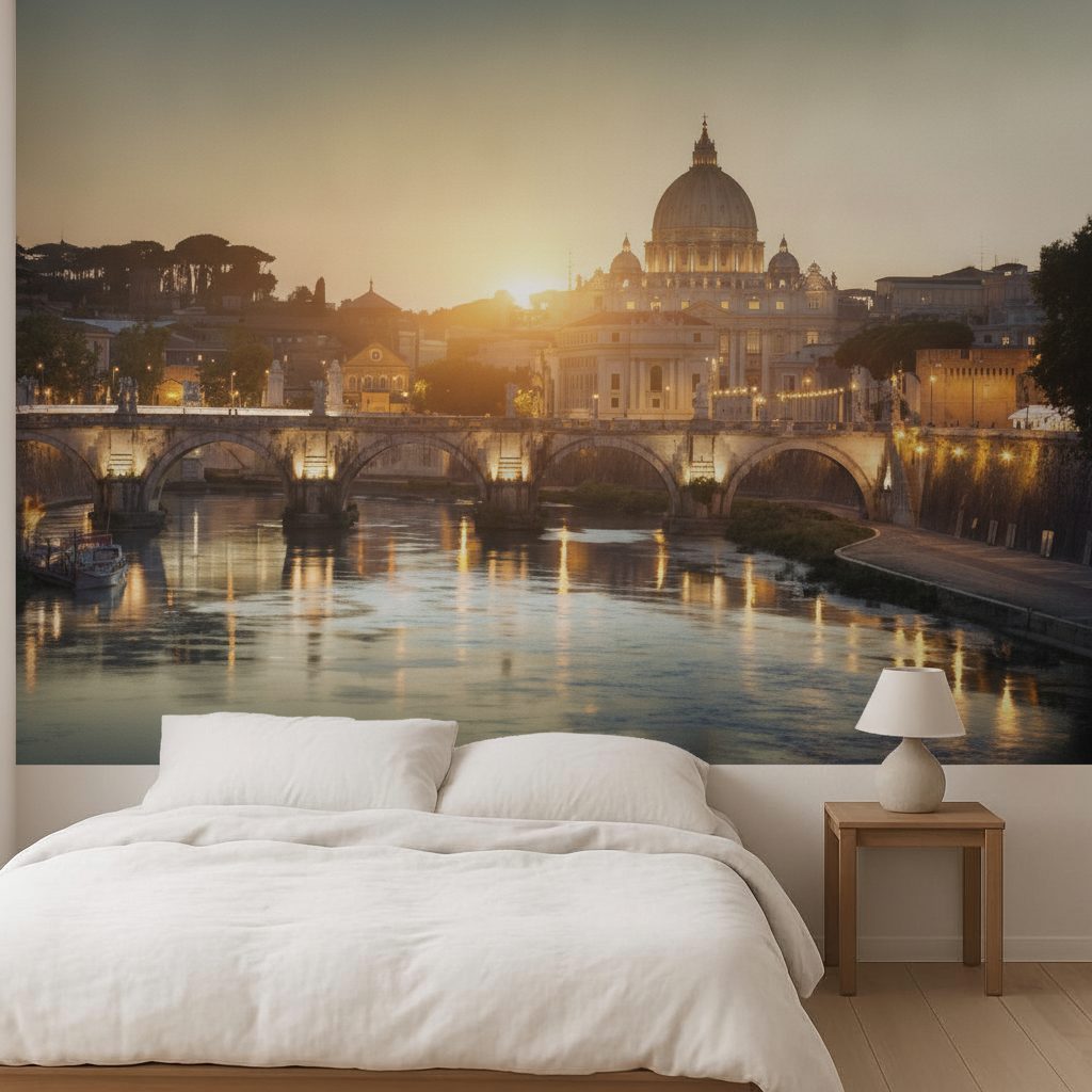 Tevere e Basilica San Pietro in ambiente