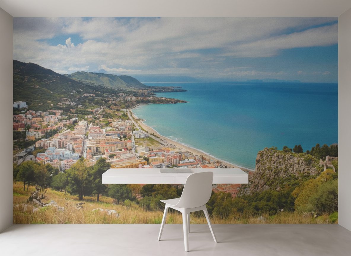 Cefalù Sicilia Paesaggio Costiero in ambiente