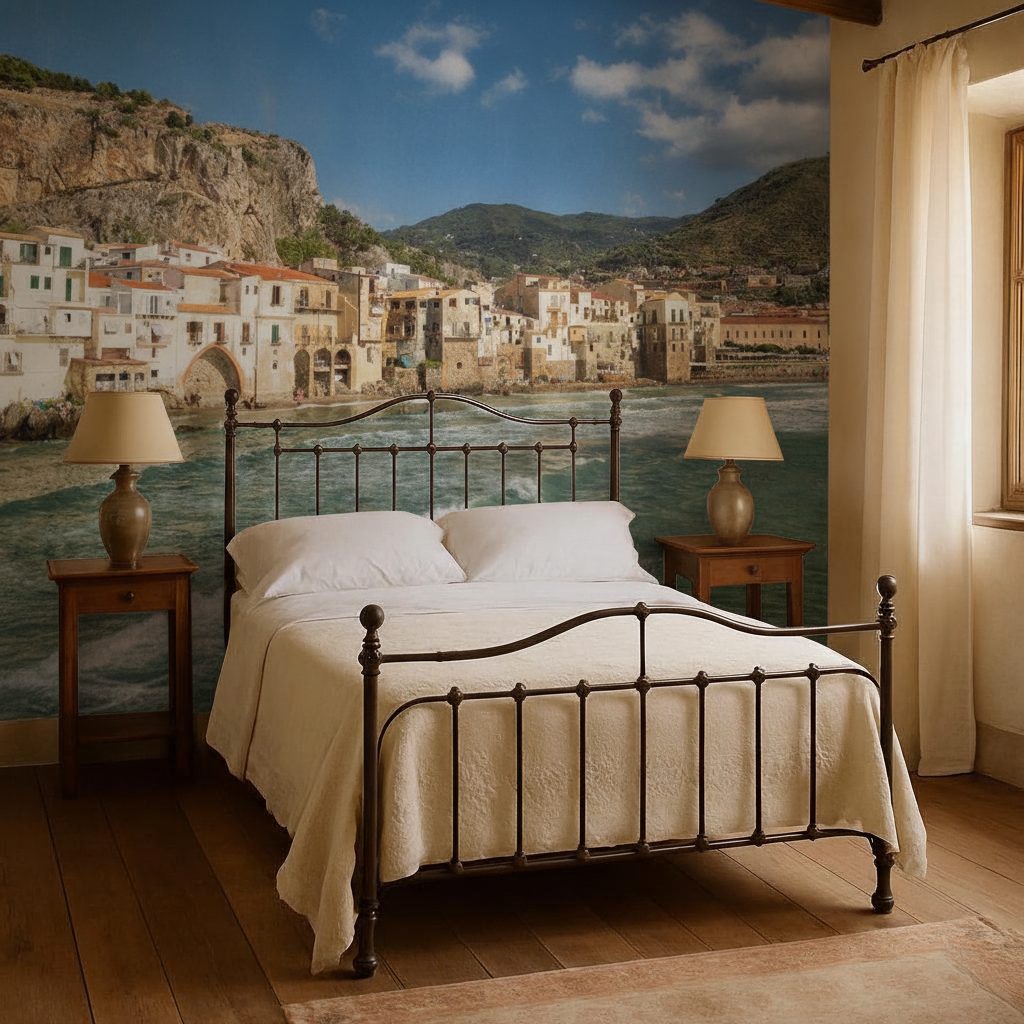 Ulivi e Cefalù Sicilia in ambiente