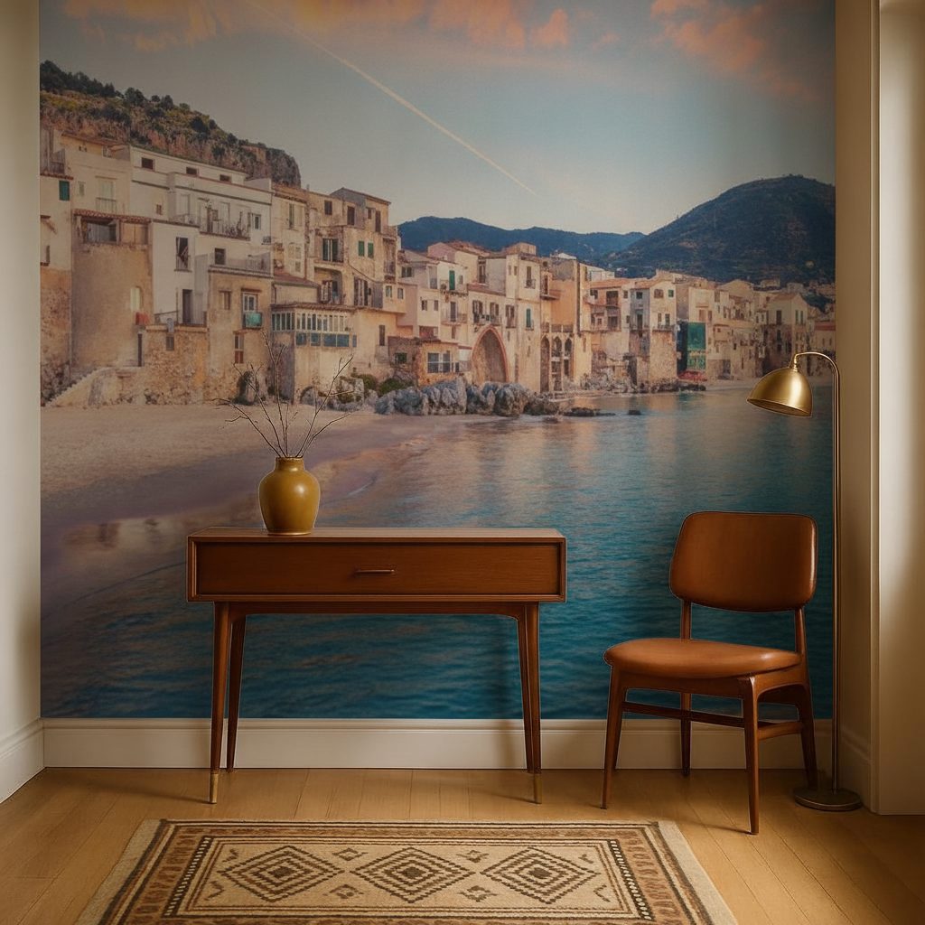 Cefalù Tramonto sul Mare in ambiente