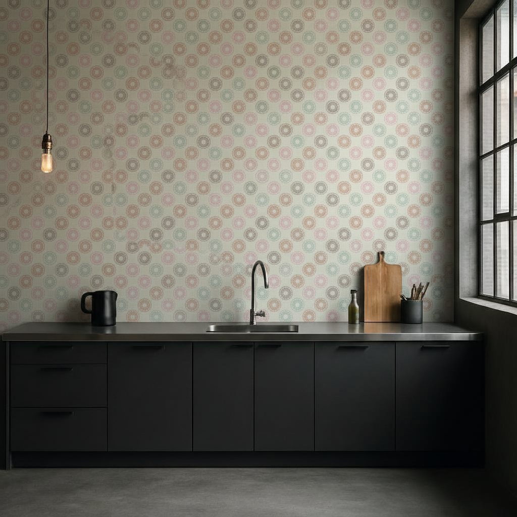 Fantasia Geometrica Mosaico Etnico in ambiente