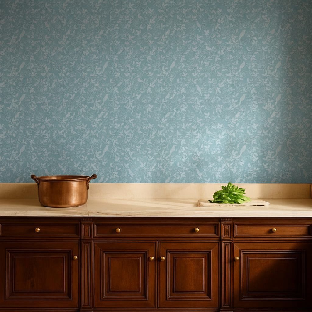 Ornamento Orientale Bianco e Nero in ambiente