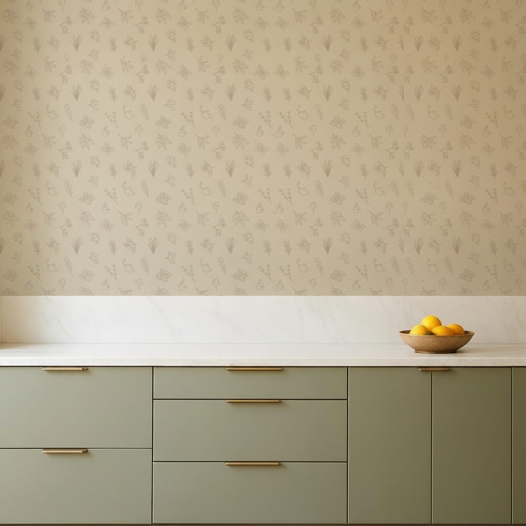 Erbe Aromatiche e Tazze da Tè in ambiente