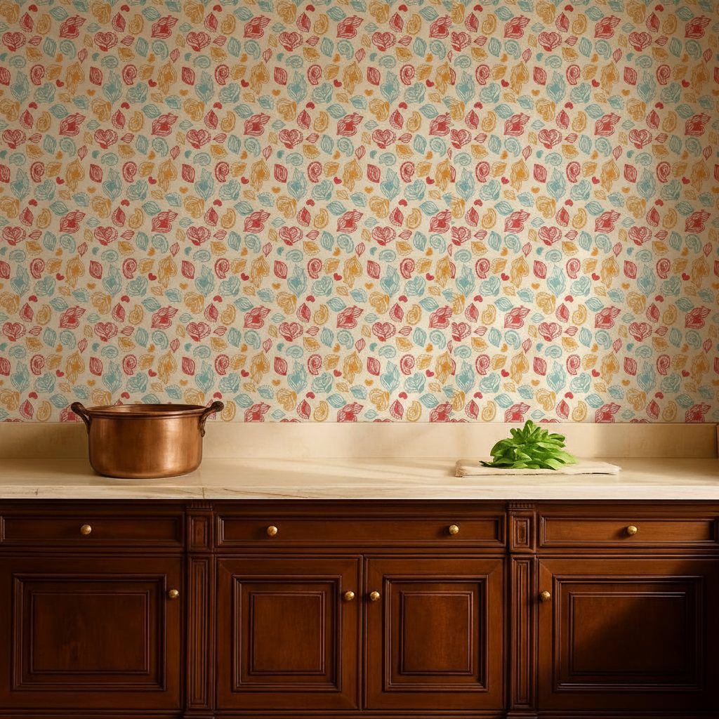 Pattern Ornamentale Colorato in ambiente