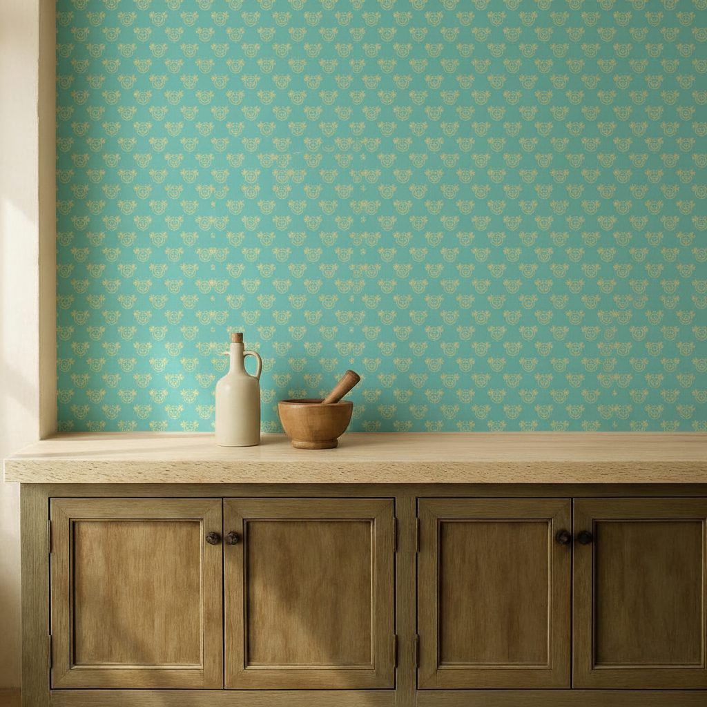 Pattern Vintage Disegnato a Mano in ambiente