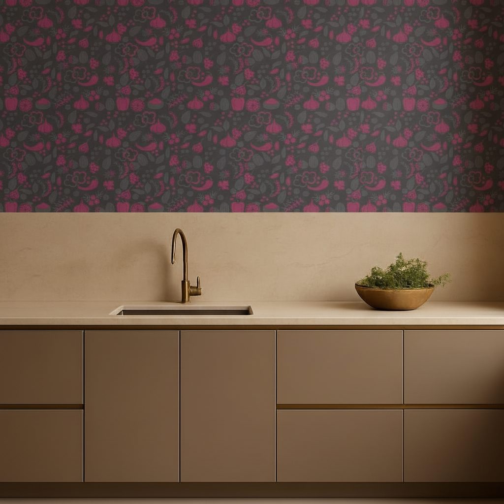 Erbe e Spezie Disegnate in ambiente