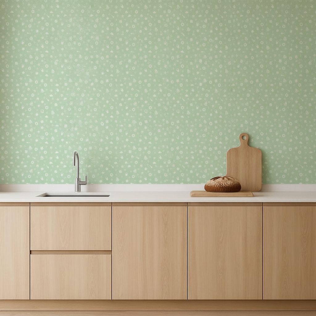 Pattern Estivo Menta in ambiente
