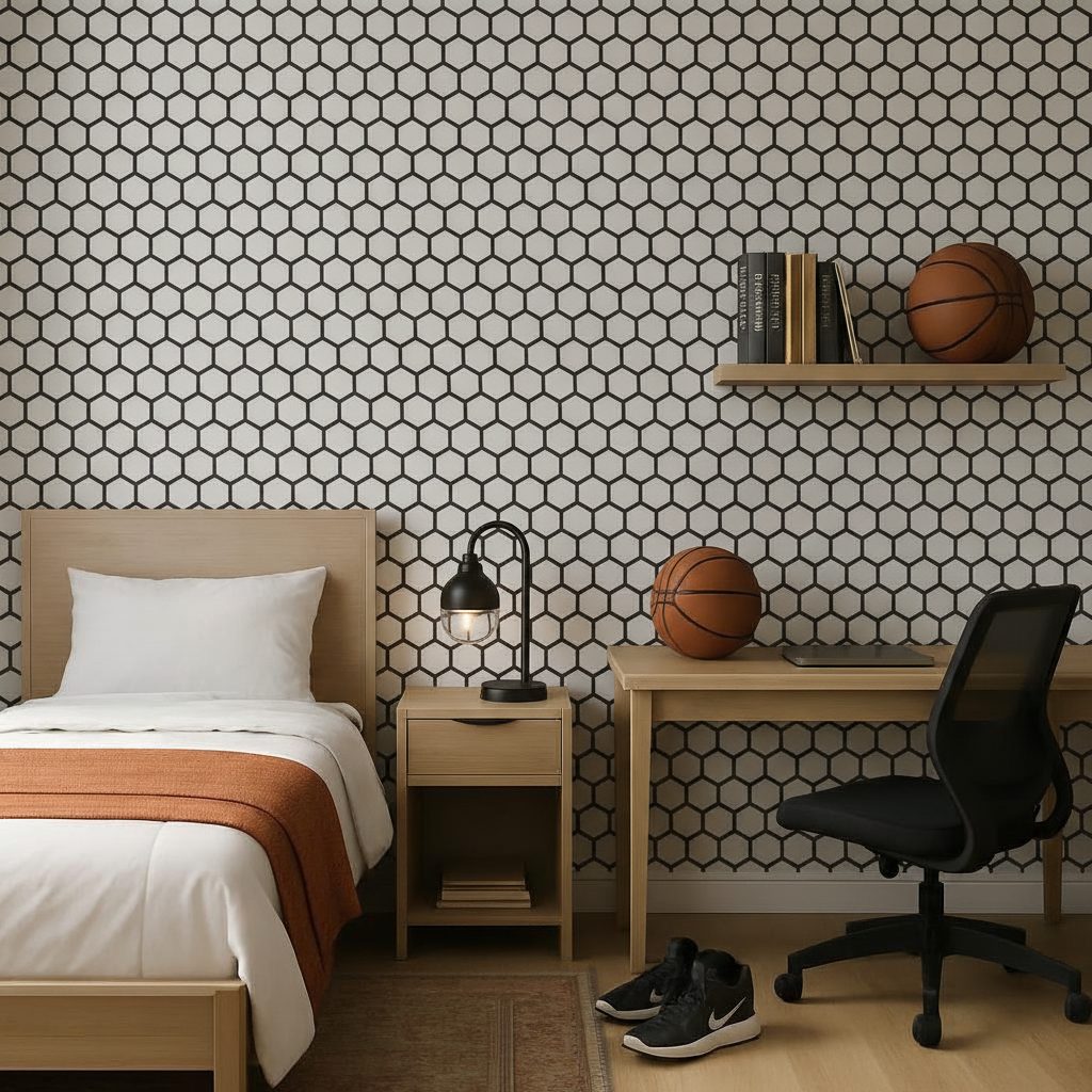 Pattern Nido d'ape in a room setting