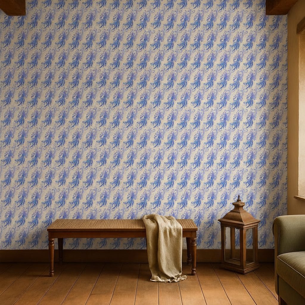 Pattern Astratto Colorato in a room setting