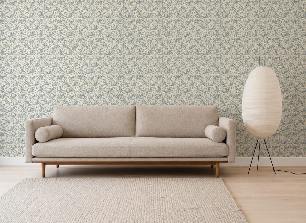 Pattern Floreale Barocco Vintage in a room setting