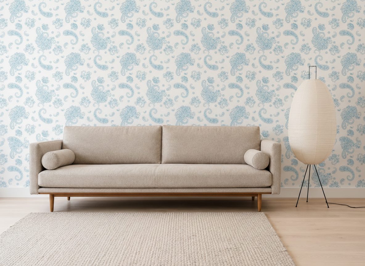 Pattern Paisley Floreale Vintage in ambiente
