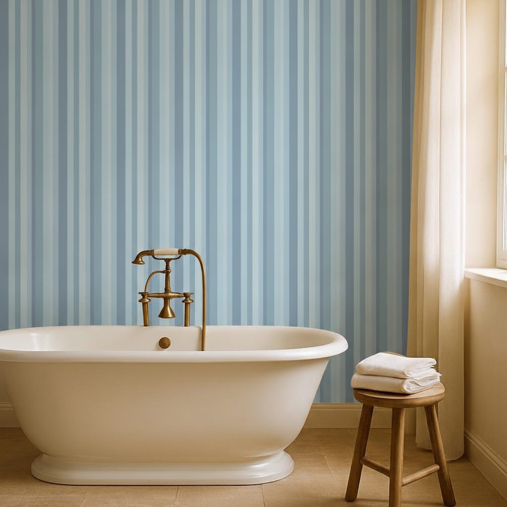 Texture Astratta Strisce Blu in ambiente