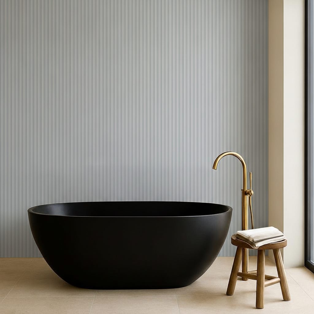Linee Verticali Blu Chiare in ambiente