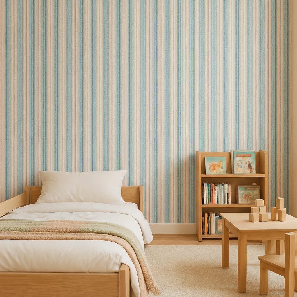 Tessuto a Strisce in a room setting