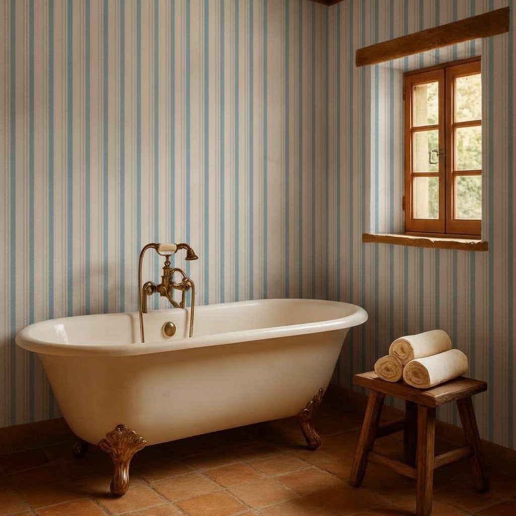Strisce Vintage Tessuto in ambiente