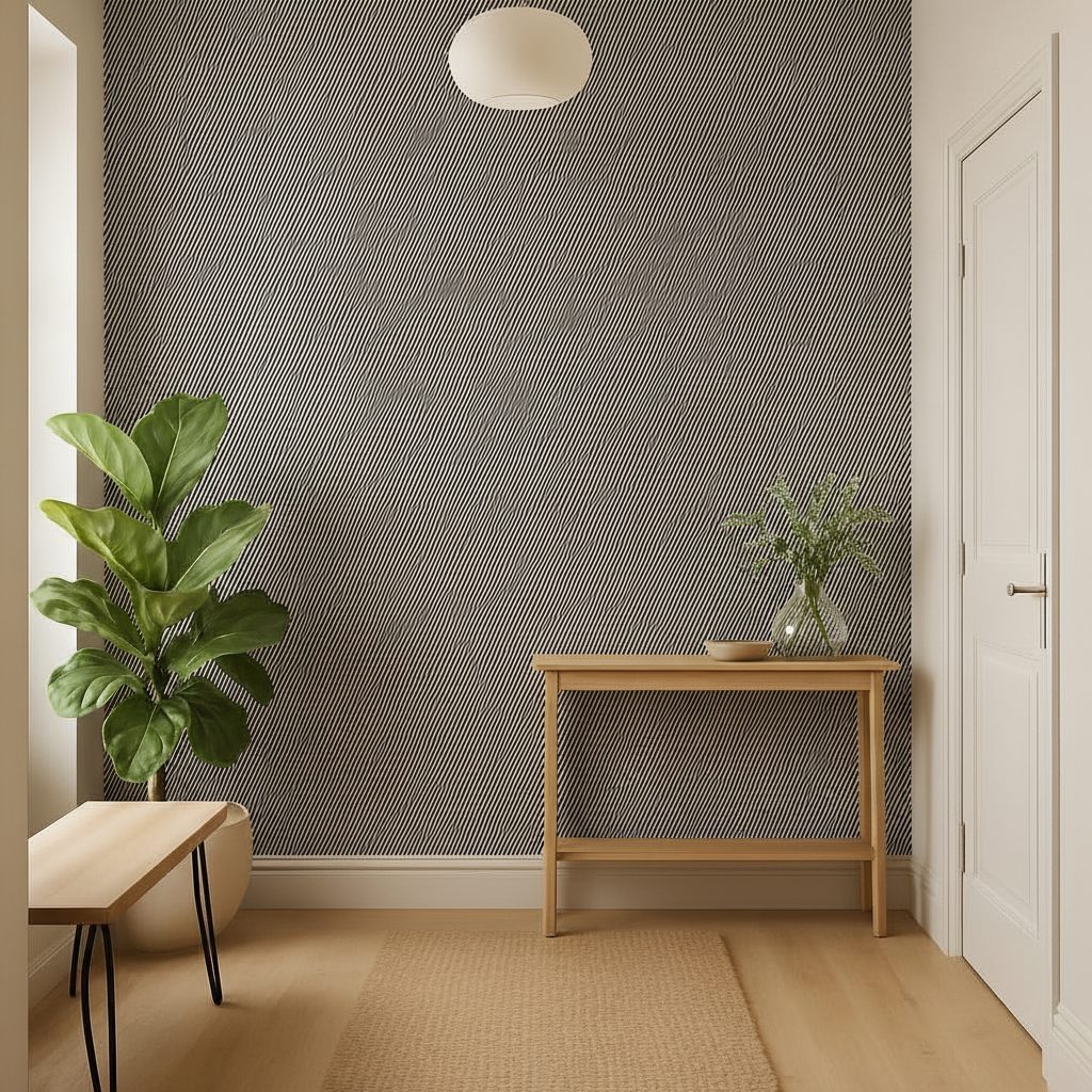 Pattern Linee Bianco Nero in ambiente
