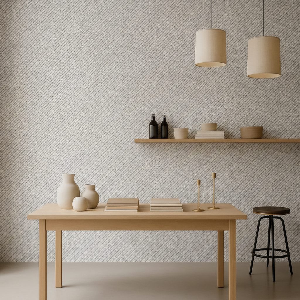 Geometrie Diagonali Bianco Nero in ambiente
