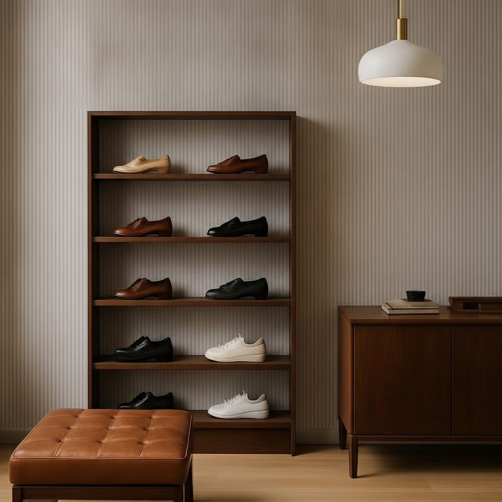 Linee Verticali Grigio Bianco in ambiente
