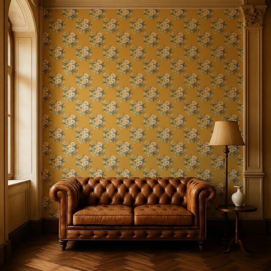 Fiori Selvatici Acquerello Vintage in a room setting