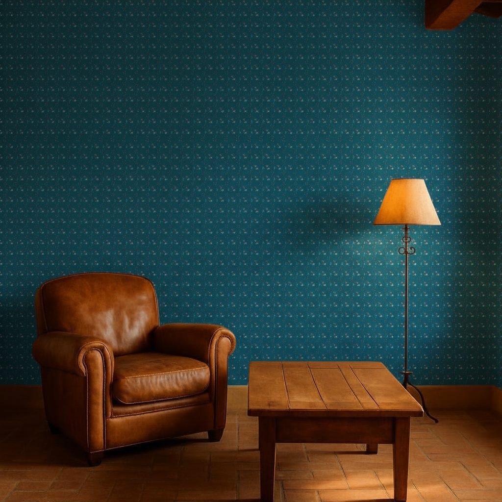 Fantasia Colorata Astratta in a room setting
