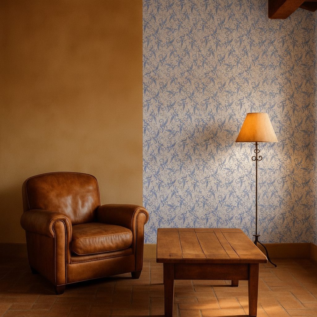 Fantasie Invernali Blu Acquerello in ambiente