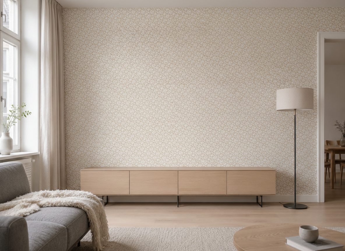Pattern Floreale Vintage Disegnato in a room setting