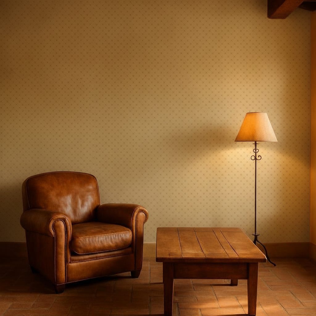 Texture Vintage Marrone in a room setting